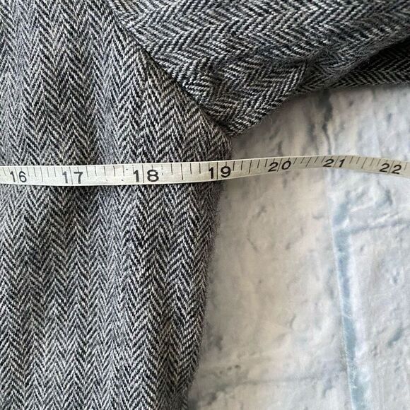 Evan Picone wool Blend women 12 three button blazer jacket w/velour collar - Picture 10 of 11